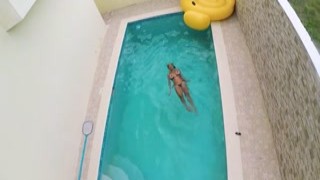 MaxineX - Frolicking In The Pool In My String Bikini To