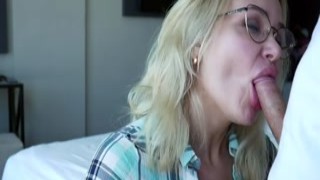 MaryCandy - Sloppy Blowjob by Girl in Glasses