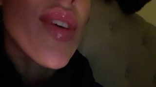 Pigtailed teen with substantial boobs Alex Opportunity offers a blowjob and obtains her throat fucked