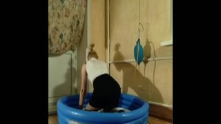 EvilToysKam - Hot Russian Girl Gives Herself an Enema a