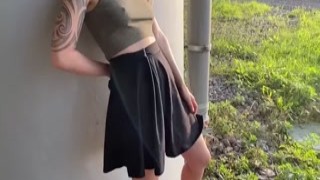 MarshSwallow - Public Flashing and Masturbation