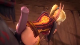 World of Warcraft Hot Blood Elf Enjoy Sex - Compilation