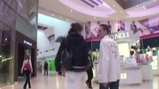 Young Czech Teen Fucked in Mall for Money by 2 German B