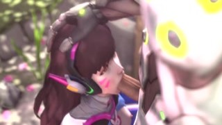 DVa Gets a Big Fat Cock in Her Little Mouth