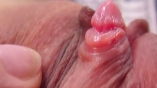 Closeup Huge Clit Play