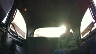 Busty cabbie rides cock in interracial duo after oralse